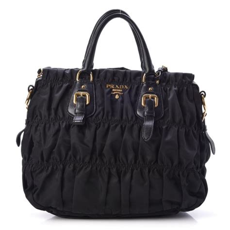 prada gaufre tessuto nylon tote handbag bn1336 nero|Light And Style Meets: Prada Tessuto Gaufre Nylon Bag.